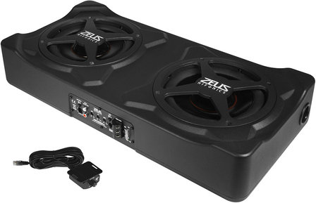 Hifonics Zeus ZRX220A actieve 2 x 8 inch subwoofer 300 watts RMS