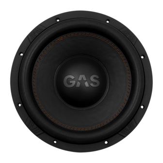 GAS AUDIO MAX S1-12D2 high power subwoofer 12 inch 1600 watts RMS DVC 2 ohms