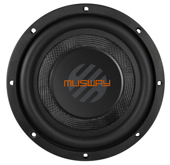 MusWay MWS844 flat subwoofer 8 inch 250 watts RMS DVC 4 ohms