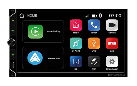 ESX VISION VMX700DAB radio DAB+ wireless Apple Carplay &amp; Android Auto