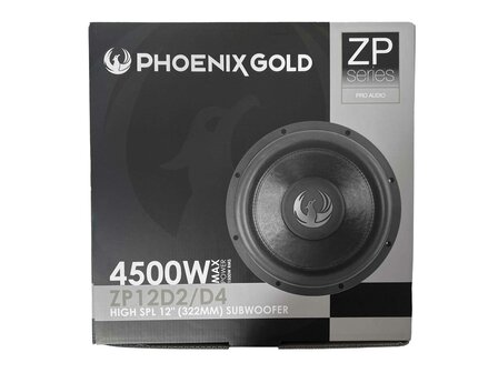 Phoenix Gold ZP12D4 subwoofer 12 inch 1500 watts RMS DVC 4 ohms