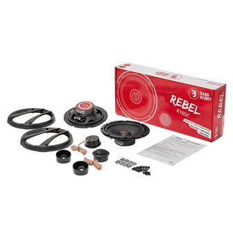 Bass Habit Rebel R165C luidspreker set 16,5 cm 2-weg compo 60 watts RMS