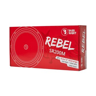 Bass Habit Rebel SR200M midbassen set 200mm 65 watts RMS 4 ohms