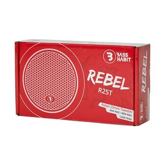 Bass Habit Rebel R25T piezo 25mm tweeter set 40 watts RMS 4 ohms