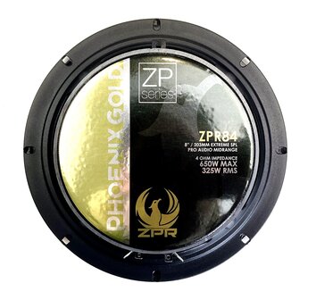 Phoenix Gold ZPR8 extreme high power 20 cm midbassen luidspreker set 325 watts RMS 4 ohms