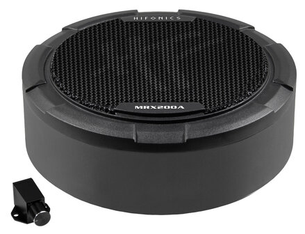 Hifonics MRX200A actieve reservewiel subwoofer 8 inch 125 watts RMS