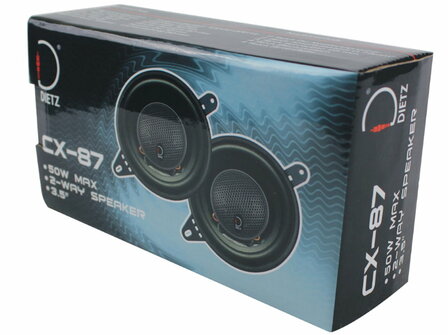 Dietz CX87 luidspreker set 8.7 cm 50 watts MAX 4 ohms