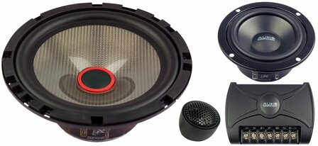 Audio System Carbon 165/3 luidspreker set 16,5cm 3-weg compo 120 watts RMS 4 ohms