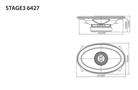 JBL 6427 STAGE3 luidspreker set 4 x 6 inch 35 watts RMS 3 ohms