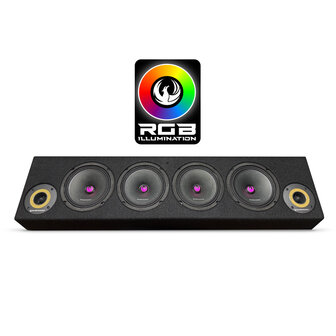 Phoenix Gold ZP65BOXRGB fullrange bassreflex luidspreker box 850 watts RMS met RGB LED