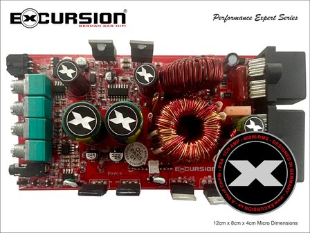 Excursion PXA1K micro mono block versterker 600 watts RMS 1 ohms