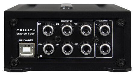 Crunch CRE400.4DSP-ISO versterker 4 kanaals 200 watts RMS met 6 kanaals DSP Full HD Audio