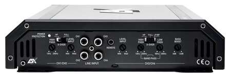 ESX Horizon HXA100.4 versterker 4 kanaals 400 watts RMS inclusief bass-remote controller