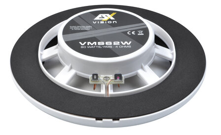 ESX Vision VMS62W marine luidspreker set 16,5 cm 80 watts RMS wit design 25mm inbouwdiepte