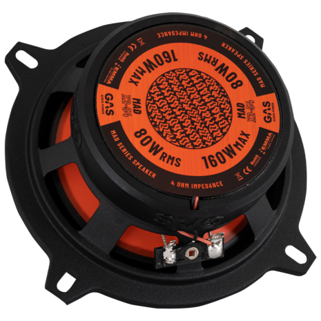 GAS AUDIO MAD X2-54 luidspreker set 13 cm 2-weg 80 watts RMS 4 ohms