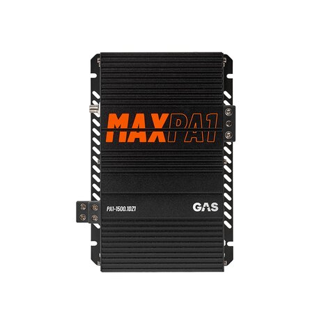 GAS AUDIO MAX PA1-1500.1DZ1 fullrange versterker 1500 watts RMS 1 ohms