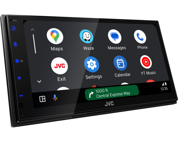 JVC KW-M593BT media receiver met apple carplay, android auto, usb & bluetooth