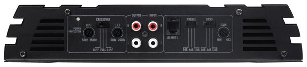 Crunch GPX800.2 versterker 2 kanaals 400 watts RMS met bass-remote controller