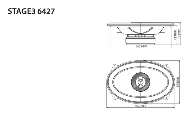 JBL 6427 STAGE3 luidspreker set 4 x 6 inch 35 watts RMS 3 ohms