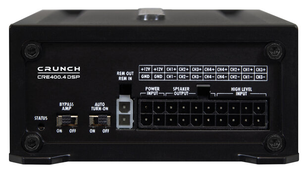 Crunch CRE400.4DSP-ISO versterker 4 kanaals 200 watts RMS met 6 kanaals DSP Full HD Audio