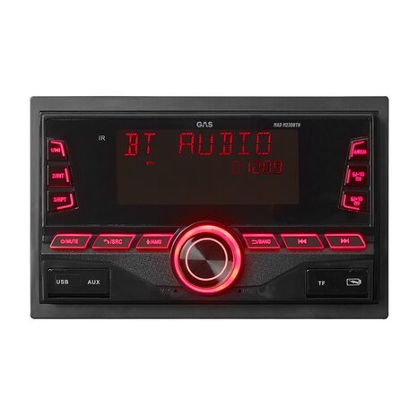 GAS AUDIO MAD M230-BTN autoradio 2-din usb bluetooth app control