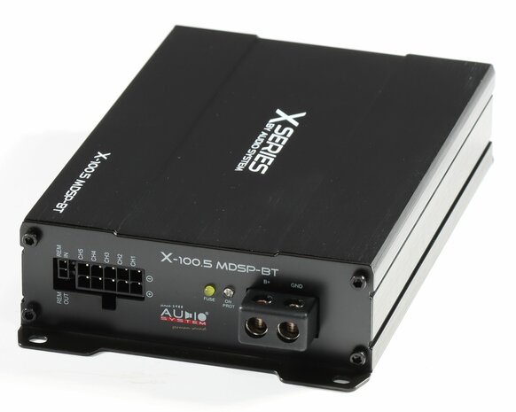 Audio System X100.5MDSP-BT versterker 5 kanaals met 9 kanaals DSP & bluetooth