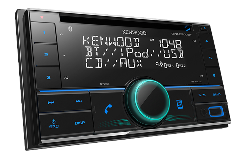 Kenwood DPX5200BT 2-din autoradio bluetooth voice control - Car Hifi Twente